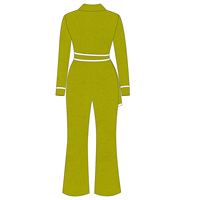 Deltion grec |   Sigma |   Combinaison à jambes larges en tricot brodé, vêtements de la sororité Theta DST |   Combinaison élégante pour le bureau