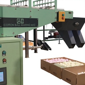 Machine semi-automatique AMARNAATHH ENGINEERING pour la fabrication de boules de coton chirurgical avec alimentateur argenté, 220V/380V, capacité 12-15kg/h, puissance 2KW - Product Image 5