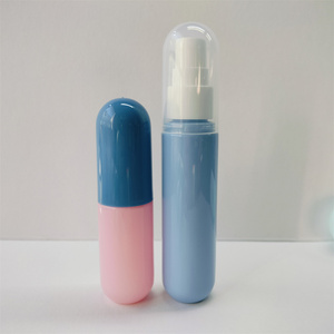 Botellas de Plástico PET de 30ml y 50ml con Forma de Cápsula para Envasado de Píldoras y Cápsulas, Botella con Bomba Dosificadora y Pulverizador - Product Image 4