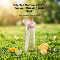 Bouteille d'eau saine sans BPA, anti-fuite, avec capsules aromatisées, sans sucre et sans calories, pour une consommation quotidienne directe
