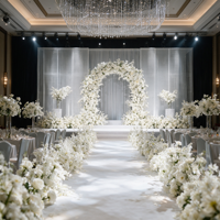 Offre Spéciale : Bouquet de fleurs artificielles en soie blanches, sur pied, respectueuses de l'environnement, pour décoration florale de mariage et de la maison