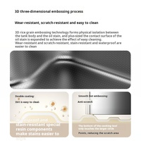 Nouvelle Évier de Cuisine Multifonctionnel en Acier Inoxydable 304 Brossé Fait Main, Style Moderne, à Deux Bacs Carrés, Grand Drainage, Profond et Simple