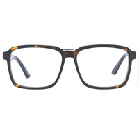 Monture de lunettes optiques unisexe tendance, transparente, à monture complète, en acétate doré, style aviateur, pour adultes
