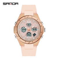 SANDA 6008 montre numérique hommes Sport chronographe Quartz montre-bracelet Original 50m étanche mâle électronique personnaliser Logo
