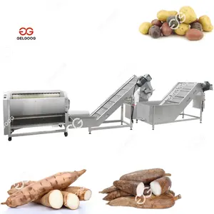 Linha de produção de açúcar Gelgoog Linha de lavagem de batatas, beterraba, alface e vegetais, linha de lavagem e corte