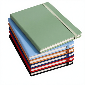 Ensemble cadeau de carnet de notes d'affaires en similicuir personnalisé Pappy Strap, relié sans fil, pour enregistrement de réunion, journal, Chine - Product Image 1