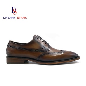 Chaussures Oxford de luxe vintage pour hommes, de haute qualité, confortables, avec perforations laser, pour mariage, automne, logo personnalisé - Product Image 2
