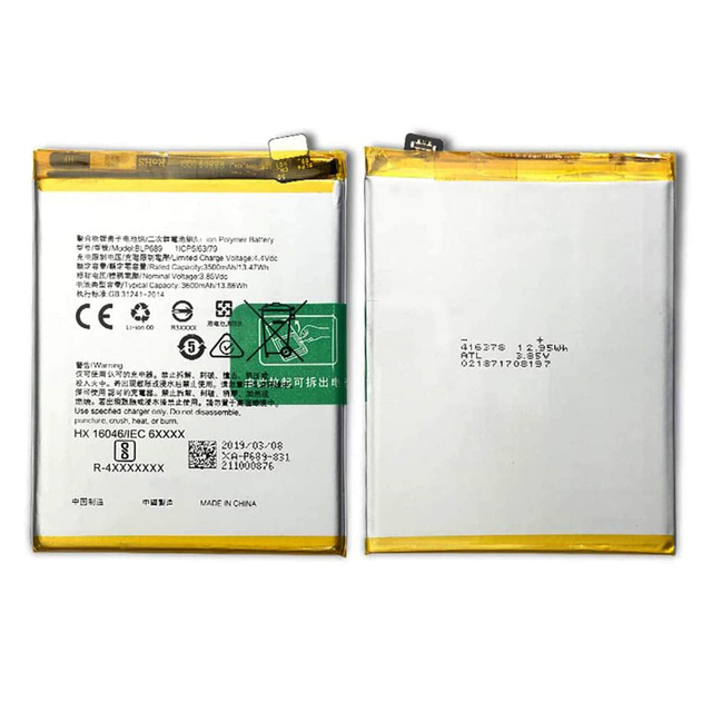 BLP689 Back Battery Cover for Oppo R15X/K1/RX17/RX17 Neo/ R17 Neo Batteries OPPO Original Battery Model PBCM10 PBCM30 Replace