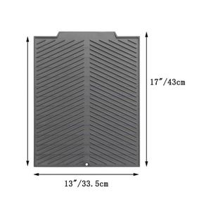 Non-Slip Eco-Friendly Rectangle <b>Silicone</b> Drain Mat High Resistant Insulation Pad Easy Clean Water Filter Pad Table <b>Coaster</b> Mat - Product Image 3