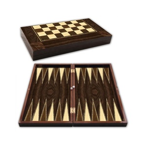Poliéster nogal Backgammon Conjunto grande - Product Image 1