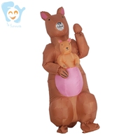 Costume de kangourou gonflable amusant pour adultes, taille durable et grande taille, pour Halloween, Noël et le Nouvel An
