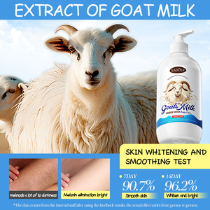 Lotion pour le corps blanchissante au <span class=keywords><strong>lait</strong></span> de chèvre SADOER de marque privée OEM vente en gros de lotion pour le corps nourrissante et raffermissante à la niacinamide biologique - Product Image 2