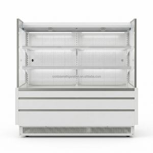 Refrigerador comercial de exhibición multicapa de 1.5 metros, con descongelación automática para bebidas de supermercado y congelador de bajo consumo. - Product Image 3