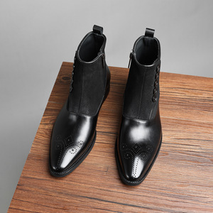 Chaussures Oxford Homme de Style Britannique de Haute Qualité, en Cuir Véritable, à Enfiler, pour Bureau, Affaires, Mariage, Intemporelles - Product Image 3