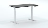 Bureau d'angle exécutif pour la maison, livraison directe, gris, réglable électriquement