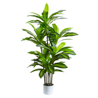 Arbre artificiel Dracaena, plante en pot sur pied, décoration d'intérieur pour salon, verdure simulée, plante en bois brésilienne