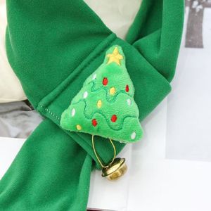Pet Christmas Scarf Red And Green Cartoon Dog Neck Warmer Winter Decorative Accessory For Pets - Product Image 4