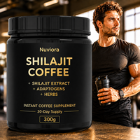 Café instantané au Shilajit en gros pour hommes – Complément énergétique 300g – Extrait de Shilajit, adaptogènes, énergie et vitalité
