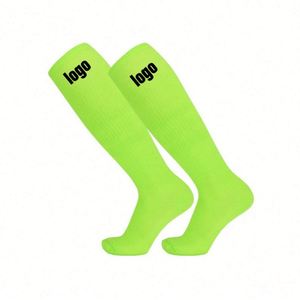 Design Performance Green <b>Socks</b> Professional Athletic Breathable 100% <b>Socks</b> Cotton Custom Logo Football Sports <b>Socks</b> - Product Image 1