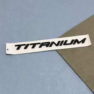 Lettres noires brillantes ABS Logo emblème voiture coffre arrière autocollant Badge 1 an de garantie pour TITANIUM Mondeo Mkv Kuga <span class=keywords><strong>Ecosport</strong></span> <span class=keywords><strong>Focus</strong></span> - Product Image 1