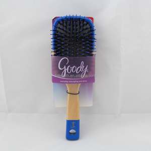 천연 나무 패들 잔디 나무 나무 헤어 브러시 멧돼지 강모 쿠션 헤어 브러시 - Product Image 4