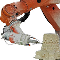 Machine HUALONG pour la sculpture et la gravure sur marbre, bras robotisé 7 axes CNC, sculpture 3D