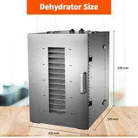 Elektrische Dehydrator Machine Lage Prijs Diy Snacks Food Fruit Groente Droger 16 Trays Vlees Drogen Voedsel Dehydrator