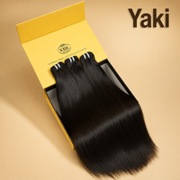Lots de Cheveux Brésiliens Vierges Naturels Yaki Lisses, Donneur Unique, 100% Non Transformés, Cuticules Alignées, Vente en Gros pour Salons