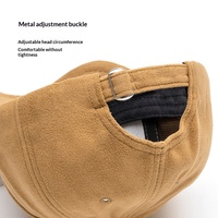 Gorra de béisbol de gamuza, 100% algodón, diseño clásico de pico de pato, unisex, para invierno, que estiliza el rostro, moderna, de 6 paneles