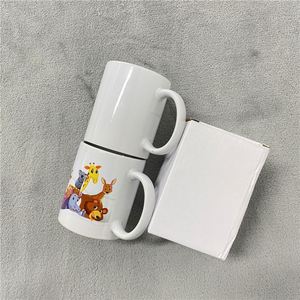 Tasses en céramique blanches durables de 11 oz (330 ml) avec revêtement par sublimation pour café, lait, chocolat chaud, thé, latte et projets DIY - Product Image 1