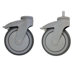 6 Zoll Medizinische Bettrollen, 5 Zoll Schwenkbare Bremsrollen, 4 Zoll Krankenhausbett-Rollen, Gepäck-Bremsrollen Großhandel - Product Image 1