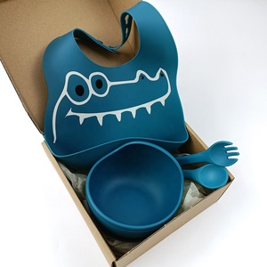 Set de Alimentación de Silicona para Bebés, Plato con Cuchara y Tenedor, Vajilla Infantil, Plato de Alimentación con Succión, Set de Cubiertos - Product Image 3