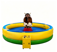Équipement d'amusement commercial d'extérieur : Machine de jeu gonflable de rodéo mécanique pour adultes