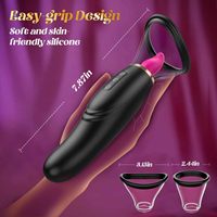 Vibrateur 3-en-1 à succion de langue, 7 modes, stimulateur clitoridien lécheur, en silicone rechargeable, jouet sexuel pour femmes, vente en gros OEM