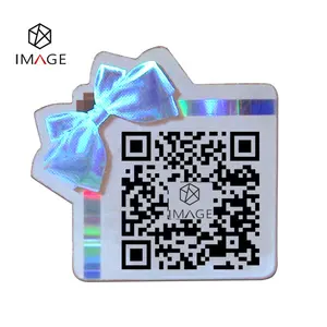 ملصق مقاوم للتزييف ثلاثي الأبعاد مطبوع عليه رمز QR
