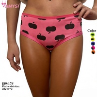 Amsi 189-17# Milk Silk <strong>Best</strong> <strong>Selling</strong> Boyshort Thin Floral Underwear for Girls Teenagers Elastic Stretch