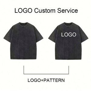 Design High Quality Acid Distressed Oversized Rock T-Shirt 100% Cotton <b>Drop</b> Shoulder Custom Logo Printed Wholesale Wash T - Product Image 4