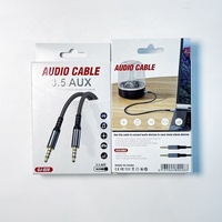 Cable de Audio Hi-Fi de 3.5mm con Blindaje de Lámina de Cobre Puro, Cable Auxiliar Macho a Macho de 3.5mm, Chapado en Oro para Altavoz de Coche, Auriculares, Cable para Portátil