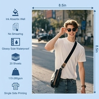 Papel Fotográfico Brillante de una Cara con Revestimiento para Impresión de Alta Resolución, para Impresoras Comerciales y de Oficina OEM