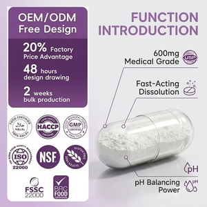 Capsules d'acide borique 600mg à marque privée OEM/ODM, Suppositoires vaginaux, Équilibre du pH, Contrôle des odeurs, Formule clinique Boric Life Veggie - Product Image 2