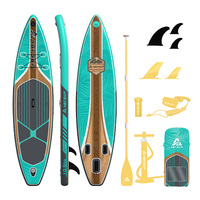 Tabla de Paddle Surf Inflable de Fábrica OEM de 10.6'x30"x6" con Tecnología Drop Stitch DWF, Certificaciones CE, ROHS y REACH