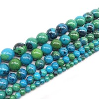 Perles rondes en jade Dong Ling multicolores naturelles en vrac, vente en gros, fournitures pour la fabrication de bijoux, bracelets et colliers DIY