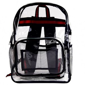 Wholesale Outdoor Waterproof Transparent PVC Clear <b>Backpack</b> School Bag Promotional Category - Product Image 2