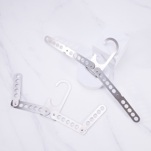 Cintres de voyage pliables robustes en métal et plastique, antidérapants, pour valise, croisière, <span class=keywords><strong>camping</strong></span>, maison, rangement de placard - Product Image 4