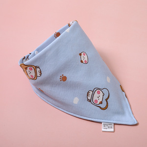 Bavoir triangulaire unisexe en pur coton respirant et absorbant la transpiration pour nouveau-né et nourrisson, serviette à salive, tissu d'allaitement - Product Image 4