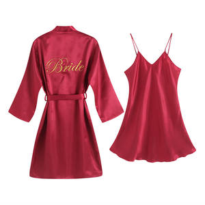 Festa di nozze Kimono Pigiama Abito Bianco Delle Donne Pigiami Camicia Da Notte Bagno Abito Degli Indumenti Da Notte Nighty Sexy per Luna di Miele - Product Image 5