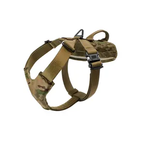 Heavy Duty Strong Dog Vest Harness Adjustable Tactical Shoulder Straps K9 Padded Dog Harness For Medium Large Dogs