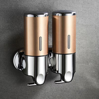 Nouveau Distributeur de Savon Mural Double Bouteille en Gros pour Savon Liquide Manuel ou Automatique pour Salle de Bain
