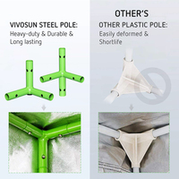 Serre complète en aluminium faite sur commande d'étagère de tente de culture d'intérieur hydroponique en aluminium
