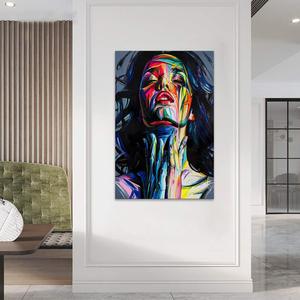 <span class=keywords><strong>Banksy</strong></span> Street Art-Cuadro de grafiti colorido para mujer, pintura en lienzo, decoración de pared para sala de estar, lienzo enmarcado - Product Image 3